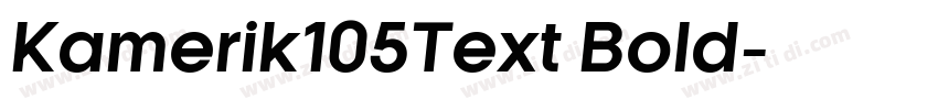 Kamerik105Text Bold字体转换